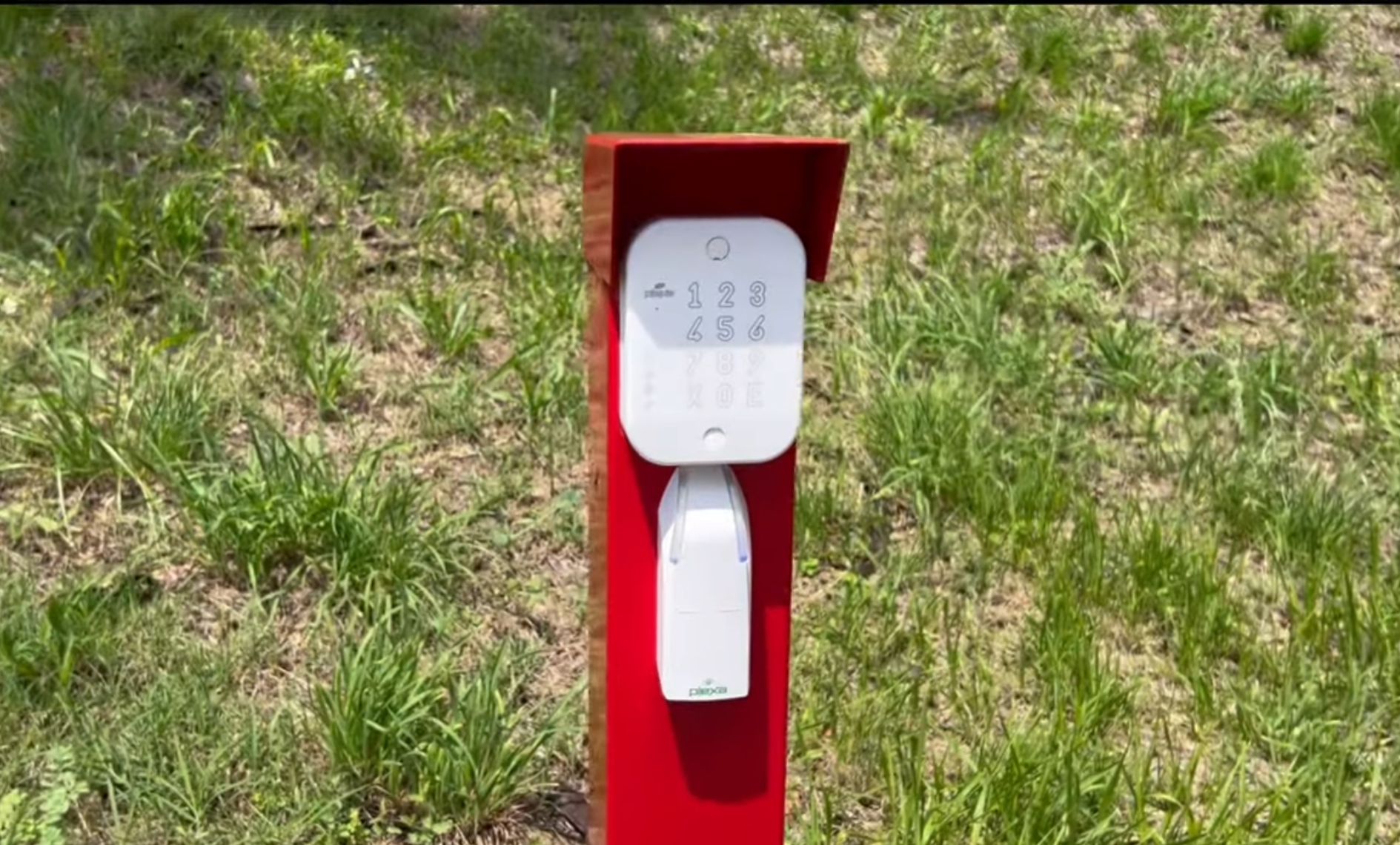 Esempio di colonnina in area di ritrovo